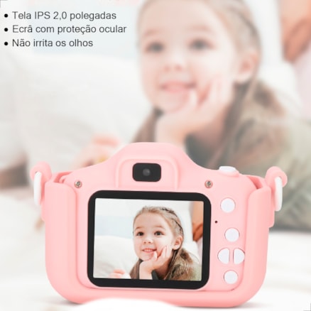 Camera fotografica filmadora gravadora voz video com jogos infantil presente