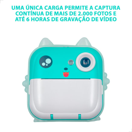 Câmera Instantânea Infantil Filmadora Full HD Jogo Fotos Minicâmera Digital