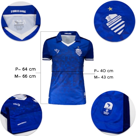 Camisa Centro Sportivo Alagoano Feminina Royal