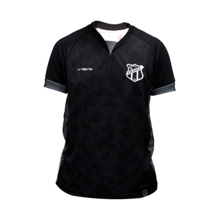 Camisa do Ceará Masculina Preta Gola V 2021.14-12