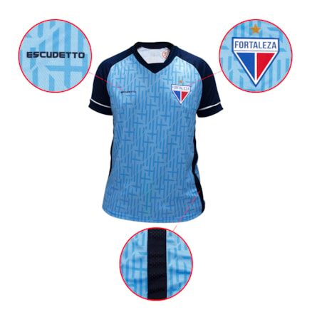 Camisa do Fortaleza Masculina Azul Bebe 2022.10-15