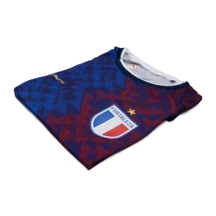 Camisa do Fortaleza Masculina Azul com Vermelho 2022.10-10