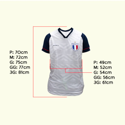 Camisa do Fortaleza Masculina Branca com Cinza 2022.10-14