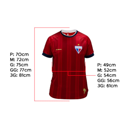 Camisa do Fortaleza Masculina Vermelha 2022.10-12