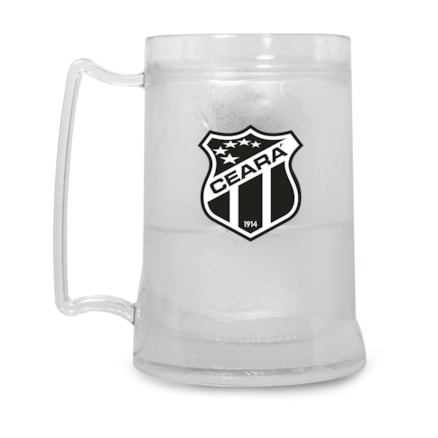 Caneca Ceará Gel Branca Escudo Preto 340ml