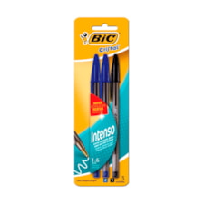 Caneta Bic Intenso Esferográfica Cores Intensas Com 3 Und