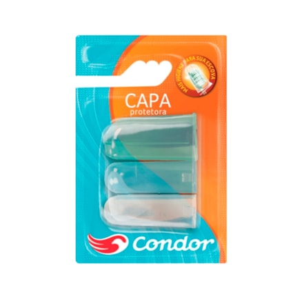 Capa Protetora Condor Escova Dente Com 3 Und Ref 8040