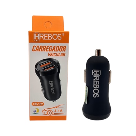 Carregador Portátil Veicular Turbo Tomada Usb Encaixe Acendedor P/carro 3.1a