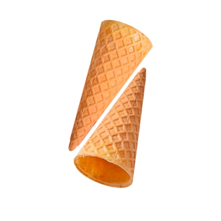 Casquinha de Sorvete Nutrilar Copo Biscoito Cone  Crocante Doce Baunilha Confeitaria 300 Unidades