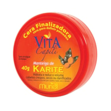 Cera Cabelo Vita Capili Manteiga Karité Brilho Maciez 40g