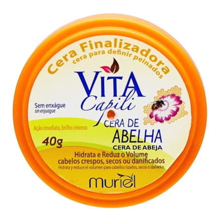 Cera De Cabelo Vita Capili Cera De Abelha 40g