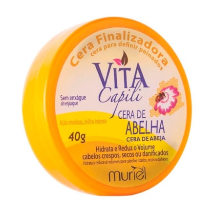 Cera De Cabelo Vita Capili Cera De Abelha 40g