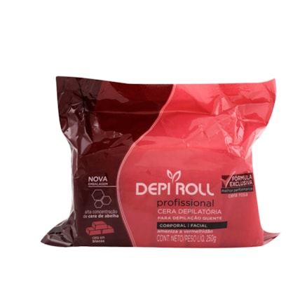 Cera Depi-roll Quente Rosa 250g