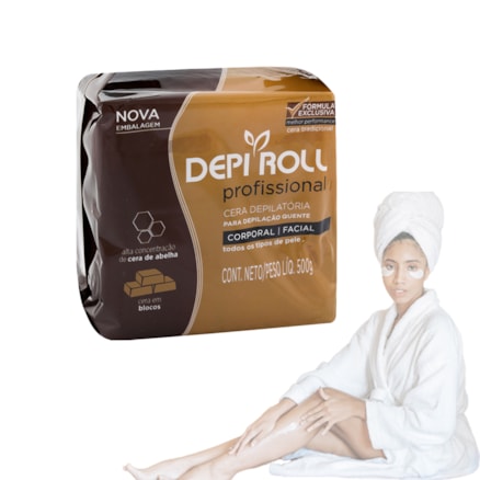 Cera Depi-roll Quente Tradicional 500g