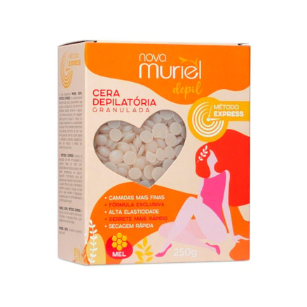 Cera Granulada Muriel Mel Secagem Rápida Express 250g