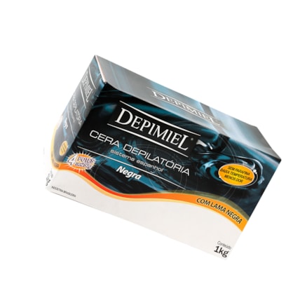 Cera Quente Depimiel Lama Negra Pelos Resistentes 1kg