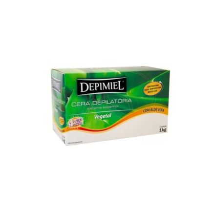 Cera Quente Depimiel Vegetal Aloe Vera 1kg 4 Potes 250g