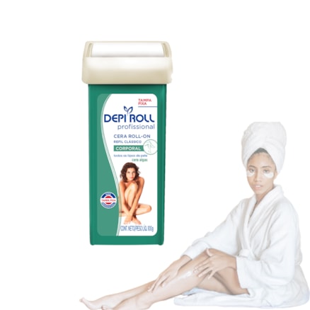 Cera Roll-on Depi Roll Corporal Algas Delicadeza 100g