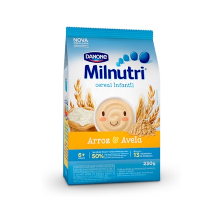 Cereal Infantil Danone Milnutri Arroz E Aveia 230g