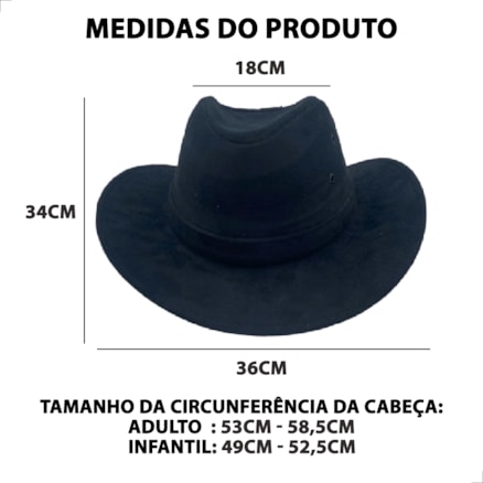 Chapéu Cowboy Country Americano Sertanejo Unissex Texa Boiadeiro Adulto Infantil