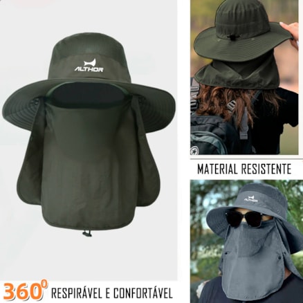 Chapéu Pescador Camping Australiano Proteção Nuca Pescoço Uv