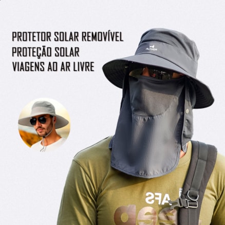 Chapéu Pescador Camping Australiano Proteção Nuca Pescoço Uv
