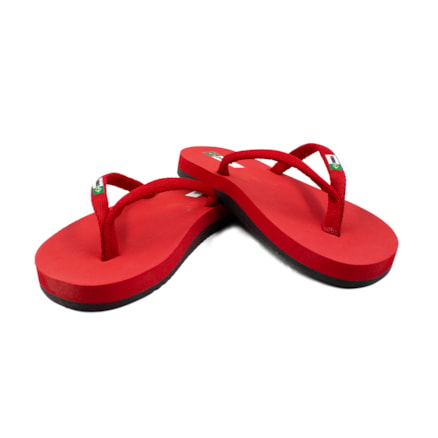 Chinelo Sandália Tradicional Opanka Vermelho Masculina