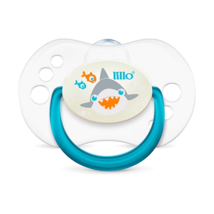 Chupeta Lillo Smart Glow Brilha No Escuro Tamanho 2 Azul