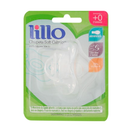 Chupeta Lillo Soft De Silicone Número 1 Transparente 6230