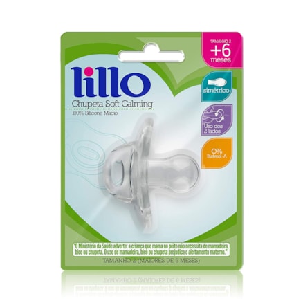 Chupeta Lillo Soft De Silicone Número 2 Transparente 6231