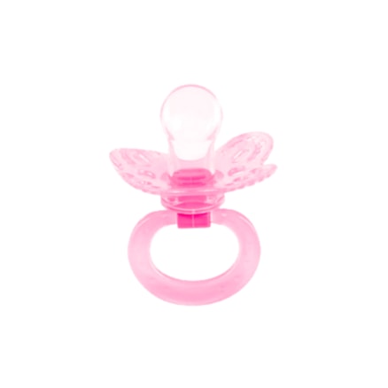 Chupeta Muriel Baby Borboleta Assimétrica N° 2 Rosa