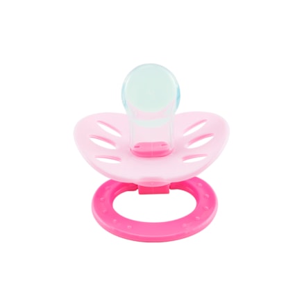 Chupeta Muriel Baby Ventilada Assimétrica Silicone N° 2 Rosa
