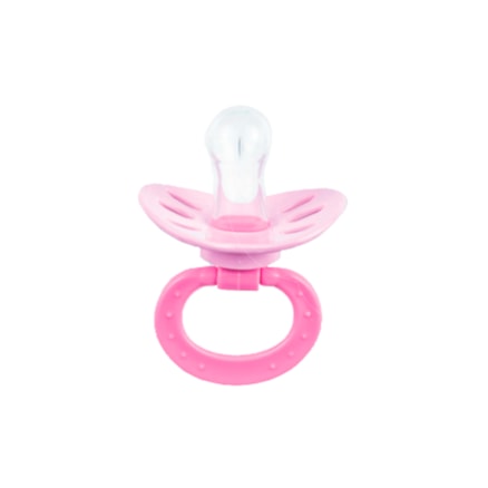 Chupeta Muriel Baby Ventilada Redonda Silicone N° 2 Rosa