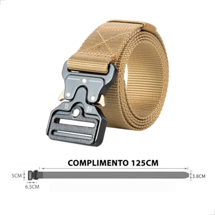 Cinto Anti Alergico Com Fivela De Engate Rapido Masculino Tático Metal Nylon