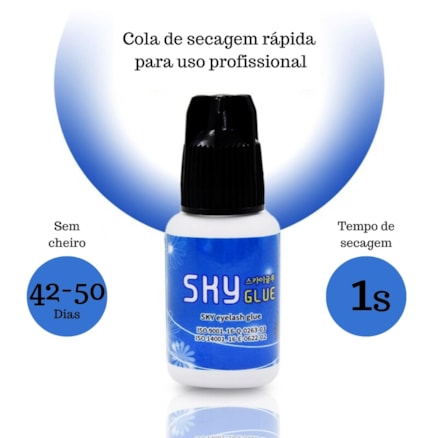 Cola Extensora Cílios Sky Glue Black 5ml