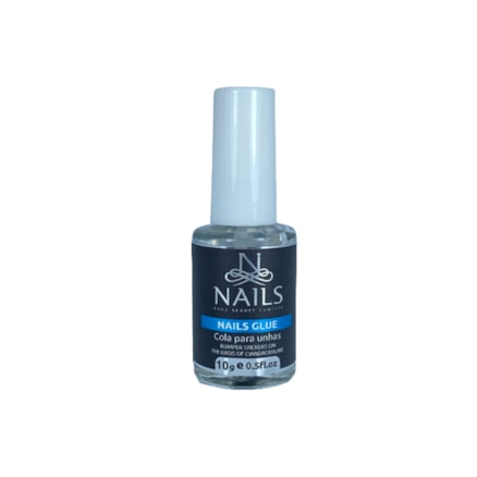 Cola Para Unhas Nails Com Pincel 10ml