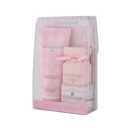 Colônia 30ml + Hidratante 200ml + Sabonete Rosa Giovanna Baby 90g