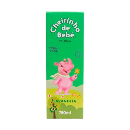 Colônia Cheirinho Bebê Lavandita Pele Perfumada Macia 750ml