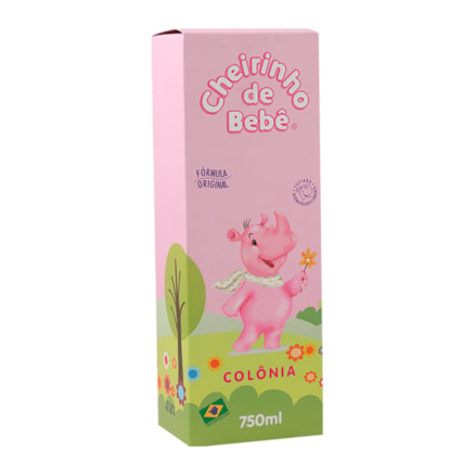 Colônia Cheirinho De Bebê Rosa 750ml