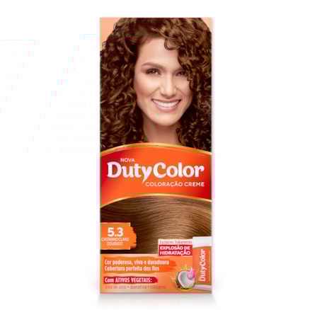Coloração Creme Dutycolor 5.3 Castanho Claro Dourado 50g