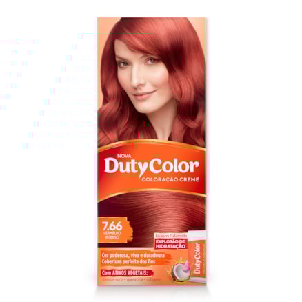 Coloração Creme Dutycolor 7.66 Vermelho Intenso 50g