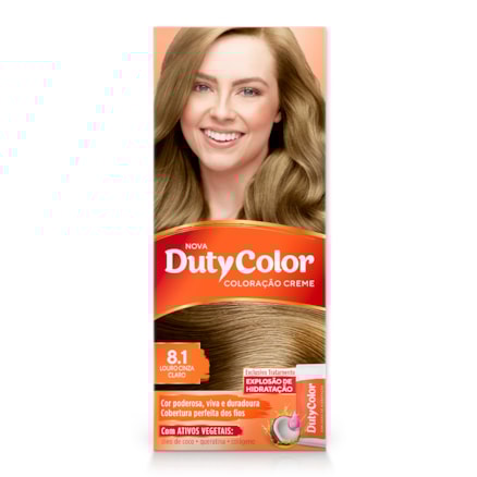 Coloração Creme Dutycolor 8.1 Louro Cinza Claro 50g