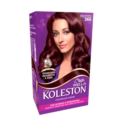 Coloração Creme Koleston 3.66 Acaju Púrpura Cor Intensa 55g