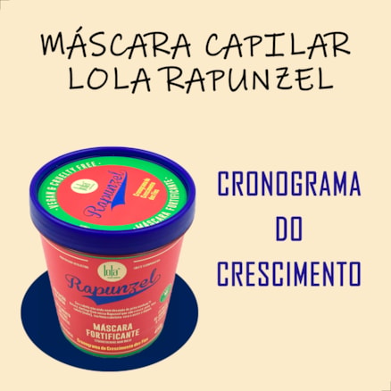 Combo com Shampoo + Tônico + Leave-in + Máscara Lola Cosmetics Rapunzel Capilar