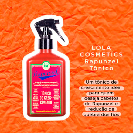 Combo Rapunzel Fortalecimento Shampoo, Máscara, Tônico Antiqueda Lola Cosmetics