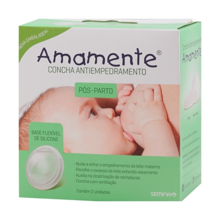 Concha Antiempedramento Amamente Pós-parto Base Silicone