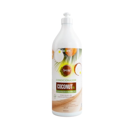 Condicionador Coconut Oil Fattore Hidratação e Nutrição com Óleo de Coco Extravirgem Vegano 900ml