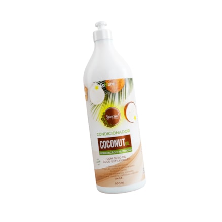 Condicionador Coconut Oil Fattore Hidratação e Nutrição com Óleo de Coco Extravirgem Vegano 900ml