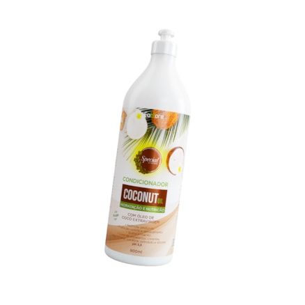 Condicionador Coconut Oil Fattore Hidratação e Nutrição com Óleo de Coco Extravirgem Vegano 900ml