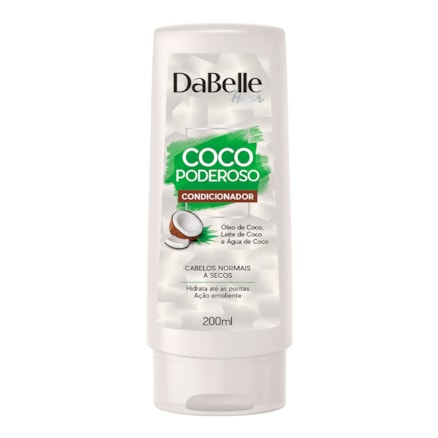 Condicionador Dabelle Hair Coco Poderoso Óleo Coco 200ml